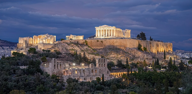 Acropolis at dusk
